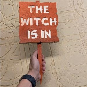 Halloween decor trick or treat decorations wooden